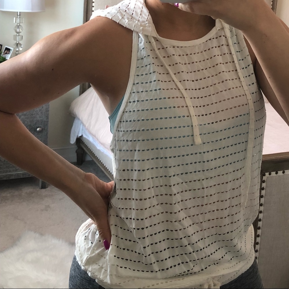 Balance collection off white hoodie gym top